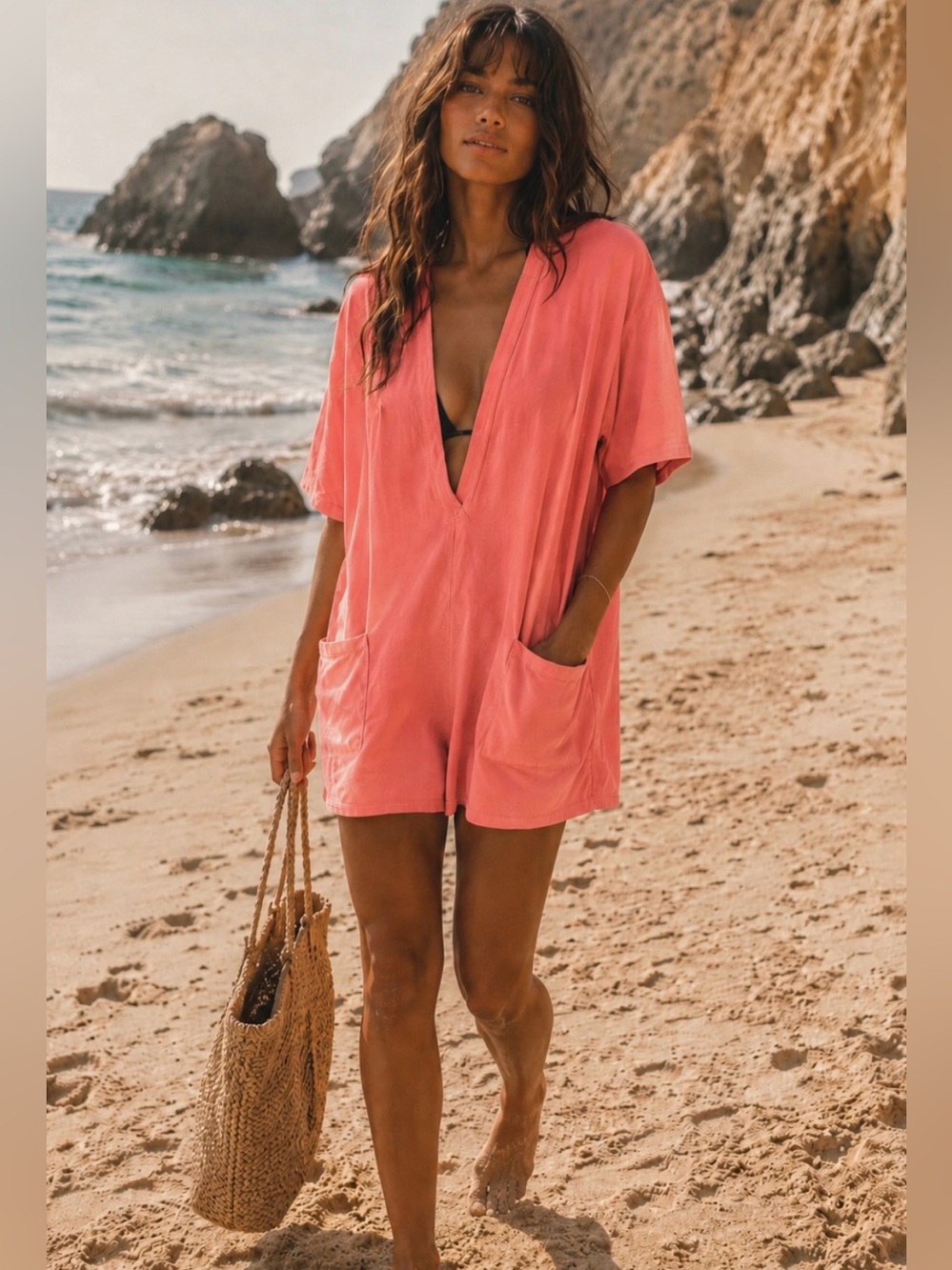 NWOT Free People Hot Shot Tee Romper